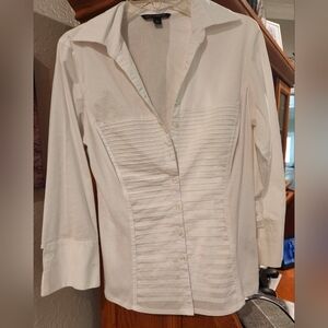 White Zac & Rachel Large White Button up Blouse